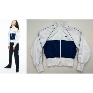 Lacoste Women's Jacket Track Retro Sport Tennis Old Money Athleisure - Size 36/S